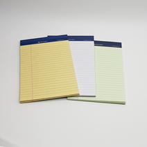 옥스포드 리갈패드 A5 40매 10권 (노랑 연두 흰색)