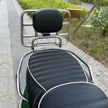 GTS300 베스파 등받이 짐받이 캐리어 짐대 150 후면, 블릭실버 브라운등받이