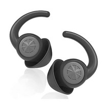 소음 감소를 위한 재사용 가능한 이어 플러그 2쌍 33dB NRR 소프트 실리콘 이어플러그 사운드 차단 수면 노이즈 캔슬링 작업 여행 사격장 오토바이 수면 코골이 블랙 SAMWUN, 블랙.