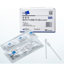 멸균 알콜면봉 멸균 이소프로판올 스틱스왑 큐앤큐 2개입x50포, 100개, 2개입