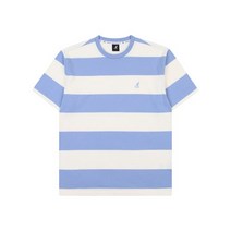 정품 캉골 베이스 스트라이프 티셔츠 2722 라이트블루 Base Stripe T shirt LT.BLUE
