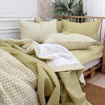 굿몽 썸머체크 시어서커 여름누빔이불