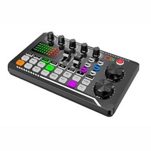 오디오 인터페이스 3.5mm 마이크 웹 캐스트 라이브 Usb F998 사운드 카드 PC 전화 컴퓨터, 없음