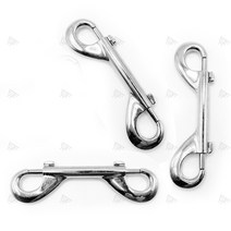 더블헤드 후크 도어래치 체인 안전벨트 가죽 끈 클램프