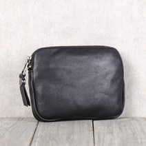 소가죽 지퍼 지갑 지갑 심플 짧은타입 수납 카드지갑 고품격 YKK 지퍼 남녀 머니클립