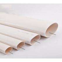 선홈통 빗물 배관 PVC주름관 사각파이프 BP배관 처마, 50 플랫 튜브 50CM