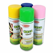 안전 럭키산업 LK 717 형광도료 락카 스프레이 400ml, 색상선택:형광청색
