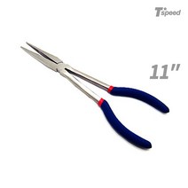 Tspeed 롱노우즈플라이어(직선형) 라디오 뺀치 마루 니퍼, 롱노우즈플라이어-직선11인치