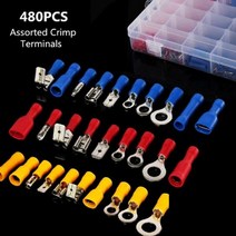 5myshop_터미널 단자 480PCS 세트 (보관 케이스 포함) 커넥 압착 컨 셋 다용도 고급 핸디 링_5myshop, 무옵션상품임!!