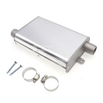 에버스패커 히터용 12V/24V 1kw-5kw 범용 자동차 에어 디젤 주차 오일 연료 펌프 트럭용 긴 수명 쉬운 설치, New Silencer 실버