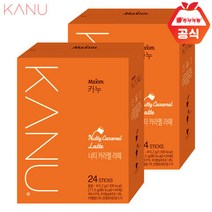 카누 너티카라멜 라떼 24T x2개, 단품, 단품