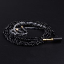 A2DC 순은도금 이어폰 케이블 선 줄 단선 수리 교체 CKR LS70 LS200 LS200is LS300 E40, 마이크 및 볼륨컨트롤러 없음