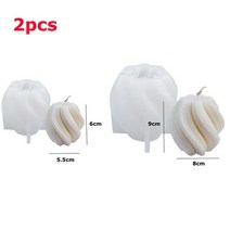 양초 몰드 실리콘 석고 비누 DIY 향초 캔들 만들기 금형 적 3D 모양 수지 에폭시 수제 공예 홈 장식, 08 2cps set