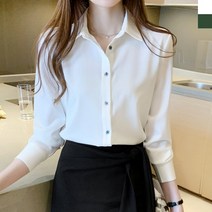 올데이 심플베이직 오피스 캐주얼 데일리룩 기본 셔츠 블라우스