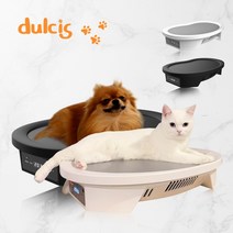 둘키스 dulcis 4계절 온도조절 펫침대 (강아지 고양이 쿨매트 온매트) 침대, 블랙