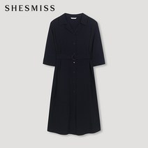 쉬즈미스 오픈 칼라 셔츠 원피스_SWWOPN22080