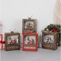 레트로감성 옛날티비 크리스마스오르골 캐롤메들리 크리스마스선물 tv, 산타와꼬마