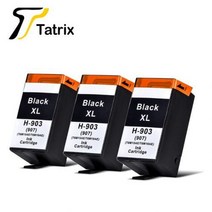 [해외] Tatrix HP 903XL HP903XL HP903 HP Officejet Pro 6960 6961 6963 6964 6965 6966 6968 6970 6971 697, 3 Black