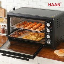 HEGS 한경희 대용량 듀얼플레이트 전기오븐 레인지 60L 컨벡션 영업용 업소용 바베큐 삼겹살 피자 생선구이 홈베이킹 제과제빵 스테이크, 한경희 컨벡션 HAAN-C60 전기오븐
