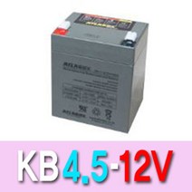 EW4ACB94 소방용 Atrasbx 전동완구 무보수밀폐형축전지 12V4.5AH무누액밀폐형축전지 kb 발전기시동용 배전반정류기 한국아트라스BXKB4.5-12 통신용 UPS 6v4.5ah 충전지, GB 1