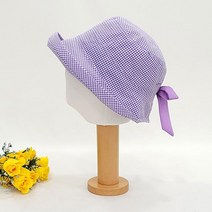 뒷리본 입술챙 벙거지 버킷햇 보넷 중년여성 봄 여름 모자