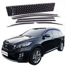 오토크로바 D944 블랙다이아몬드 기아 쏘렌토 (2014~) 6PCS 썬바이저 도어바이저, 컨텐츠 참조