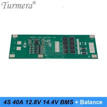 BMS 인산철 4 s 40a 12.8 v 14.4 v 32650 32700 lifepo4 bms 리튬 철 배터리 보호 보드 평형 시작 드릴 표준 균형, 01Balance Version_014S 40A Bal