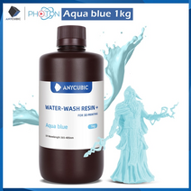 Anycubic water-wash resin 3d 프린터 수지 water-washable 365-405nm for lcd dlp photon m3 plus max 7k 6k, -청색 1kg