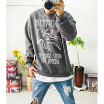 커플 시밀러룩﻿ 고급 기모 부드럽고 따뜻한 엔젤 프린팅 오버핏 기모맨투맨 빅사이즈티셔츠