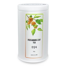 산그리메 국내산 감잎차 30g 틴케이스 고급선물용 국산 감잎차 감나무잎차