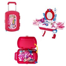 캐리어 화장대 메이크업 화장놀이 역할 소꿉놀이 완구, 상세페이지 참조