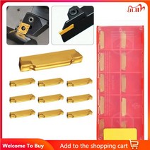 10pcs KDC 소재 MGMN200G MGEHRMGIVR 용 2mm 카바이드 인서트 MGEHR 12122 에 한 그루빙 절단 공구 터닝