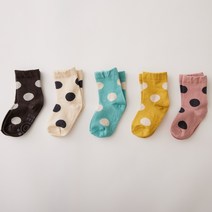땡땡이양말 폴앤제이 가을신상 겨울신상 데일리 양말세트 아동양말 도트 어린이집선물 답례품 생일선물 타이즈 반양말