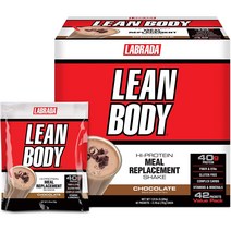 라브라다뉴트리션 린 바디 단백질 보충제 초콜렛, 40g, 1개