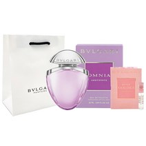 불가리 옴니아 아메시스트 오 드 뚜왈렛 25ml + 로즈 골데아 오드퍼퓸 1.5ml + 정품쇼핑백