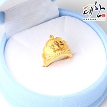 [대한골드]순금 금수저 왕관 첫돌 돌반지 1.875g 돌잔치 선물