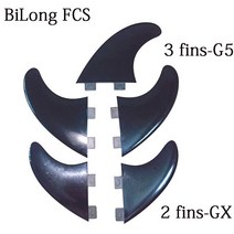 웨이크보드 수상보드 BiLong-FCS 서핑 보드 핀 트라이 쿼드 5 a 세트 나일론 섬유 스키보드 숏 웨이크, [01] 2G52GX