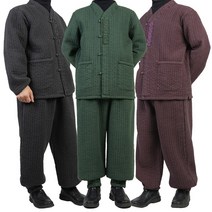 [골덴남성한복] 겨울 남자 개량한복 법복 저고리+바지 SET 기모 3가지색상 다동누비세트