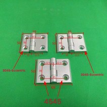 2020 3030 알루미늄 프로파일 플라스틱 나일론 경첩 미터 조인트 섹션 커넥터 도어 및 창 검정/은색, 08 3030-Black-1Pcs