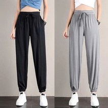 여자 여름쿨바지 홈웨어 데일리 아이스 조거팬츠