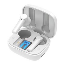 Elsecho 무선 블루투스 5.0 자동 페어링 이어폰 TWS K69, LB-8화이트