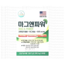 마그앤파워 60정 1개 2개월분 은행 마그네슘 아연 산사자 사탕수수 병풀 홍국 케르세틴 코엔자임 코큐텐 포스파티딜세린 마늘 로즈