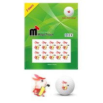 토끼 캐릭터 방수 강력접착 스티커 골프공마킹 골프공