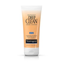 Neutrogena 딥 클린 데일리 페이셜 크림 클렌저 먼지 오일 및 메이크업 제거를 위한 베타 하이드록시산 함유 알코올 프리 오일 프리 및 논코메도제닉 200ml(7액량, 크림_7 Fl Oz(1팩)
