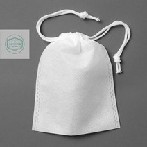 더스트백 이너백 부직포파우치 30p세트(15x20cm)화이트 양쪽 스트링 복주머니 광목파우치