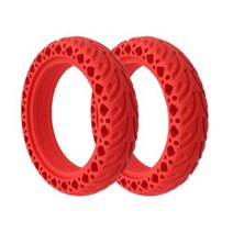 전동킥보드 타이어 튜브 내부 바퀴 Xiaomi M365 1S Pro 2 전동 스쿠터 용 솔리드 Mijia Mi 85 3939고무 벌집 필수 인치 휠, 2 red