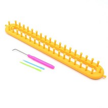 베짜기 베틀 직조 위빙 틀 직조기 손뜨개 위빙 옷감 뜨게 키트 1 set 사각형 diy 뜨개질 스카프 스웨터 모자 목도리 바느질 니트 수제 공예 꼬기 도구, 36cm