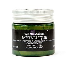 공예몰 Finnabair Art Alchemy Acrylic Paint 1.7oz(50ml) 아크릴 메탈릭 물감, 4 Golden Moss