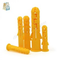 콘크리트 석고보드 석고 스크류 토우 앙카 볼트 10-50pcs m6 m8 m10 노란색 플라스틱 앵커 벽 플라스틱 확장 파이프 튜브 벽 플러그 drywal, m8x80mm 20개