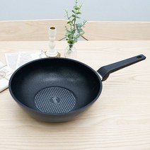 국내생산 키친아트 다이아몬드 코팅 궁중팬 26cm / 업소용 가정용 식당용, 키친아트 뉴골드다이아 궁중팬 26cm